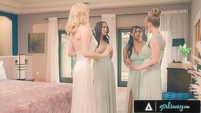 Horny Bridesmaids Gangbang Hot Bride