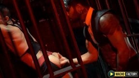 MachoFactory: Babylon Prince Dominates Kryz XXX In A Dark Fetish Cell Encounter