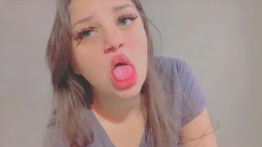 Joi Guided Handjob! Naughty brunette asks for milk
