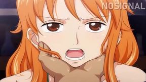 Nami giving blowjob until cum in mouth (full version)