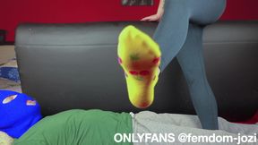 Uggs and Sock Trampling, Femdom Jozi Trample