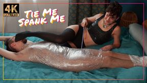Bound In Plastic Foil And Spanked [4K]