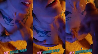 Dirtytalk and cumshot on my boobs after handjob