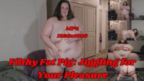 SSBBW Rachel is a Filthy Fat Pig: Jiggling for Your Pleasure MP4 1920x1080