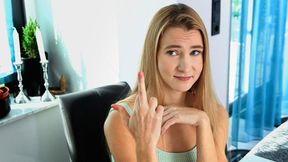 Blonde bombshell Ivi Rein handles on big cock in wild sex session