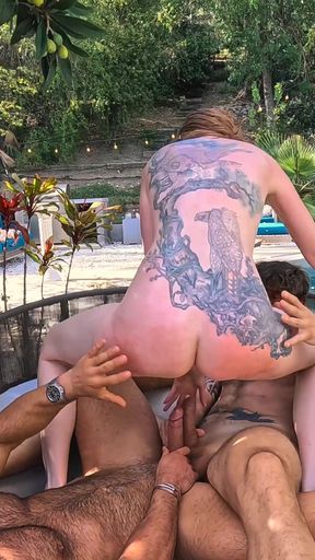 Extreme Bbg DP with Sexy and Horny Babe Autumn Orchid