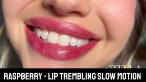 RASPBERRY - LIP TREMBLING RED LIPSTICK - SLOW MOTION