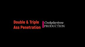 Double & triple ass penetration