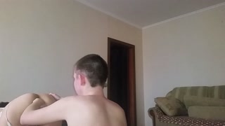 Russian stepmom in a Snow Maiden costume gave sex to her playful stepson