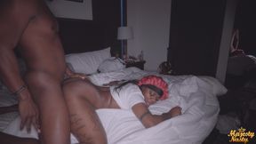 Ebony Wakes Best Friends Boyfriend up to Some Pussy