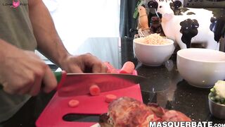 Muscular hottie Alexandre masturbates well after being naked