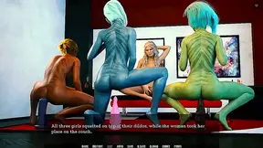 Voluptuous Anime Women Entwined in Fiery Lesbian Anal Orgy – Dark Fantasy Erotica