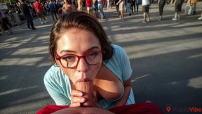 curvy shapes attract lustful men on the street. [ai]
