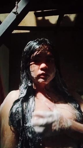 Filipina Babe Plays in Abandoned Comfort Room While on Secret Video Call - Ayesha Sy