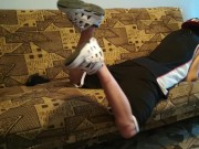 Massive Cum Masturbate Basketball Uniform Buffalo Sneakers