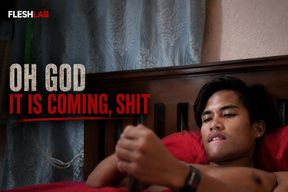 OH GOD IT IS CUMMING, ****: Raven's Bedroom Therapy: Filipino Twink Jerks Off Hard on His Bed