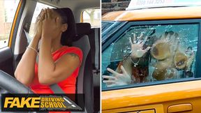 British ebony with natural big tits fucks her driving instructor