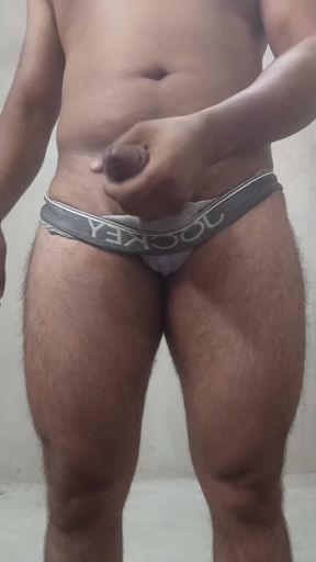 Big black ass boy fucking with toy and masterbating