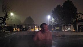 Nighttime Hot Tub
