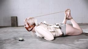 Kora's Straitjacketed, Muzzled, Hogtied Bell Ring