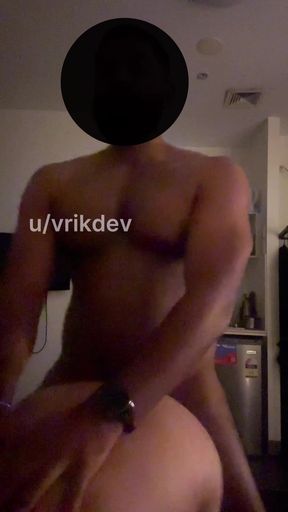 Desi Indian wife in doggy style from behind