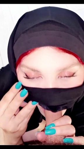 You Cum on My Hijap My Cuckold Step-stepson