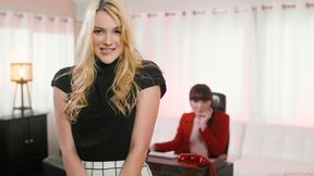 ”Timid office slut getting ravaged by t-girl boss - Kenna James & Natalie Mars”