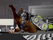 Otter Babe Orders Fuck Robot and gets Fucked Silly - Second Life Yiff
