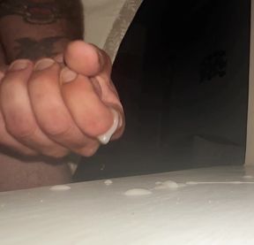 Cum on window ledge!!!!!