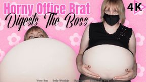 Horny Office Brat Digests The Boss - 4K - The Goddess Clue, Kinky Secretary Needs Help Digesting Bad Boss, A Twist On Hate Fucking, Bratty Coworker, Big Belly Worship, Same Size Vore, Digestion Talk, Vore Sex POV