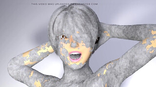 Rays that turn people to stone.