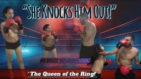 “Beauty with the Gloves – She Dominates the Fight”
