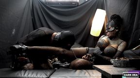 the kinky slut queen  dark dea  in  lust dominatrix  part.1 (fetish-anal-deepthroat-pegging-femdom-pissing-dp-bwc-bbj dom)