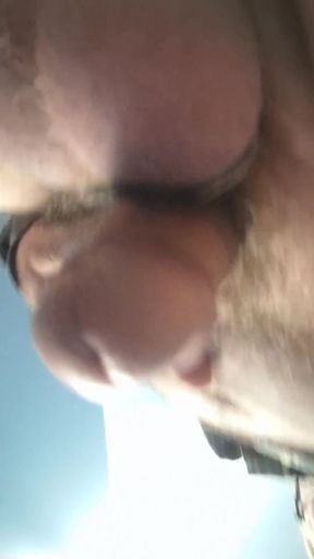 Jerking off the Little One Until He Cums
