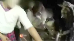 Aiko & Friends Give Blowjobs Outdoors Before Wild Sex Fest