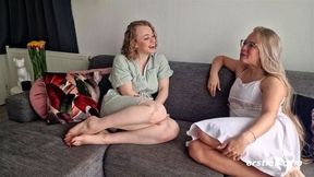 Ersties Sexy Blonde Anna Fists Big Boob Sarah
