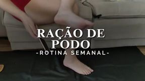 On your knees, worshiping and feeding from my divine feet. Every lick, every taste, reminds you of your true placeb hungry, obedient, and devoted to my soles.