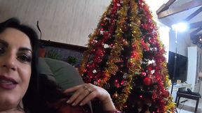 Naughty&#x1F608; Housewife Craves Pantyhosed Santa's Sack Fills with Xmas Joy - 224