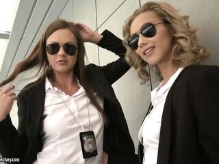 Tina Kay & Veronica Leal agents on anal mission