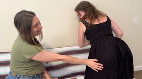 A &quot;Deck of Desire,&quot; strip game with two sexy lesbians