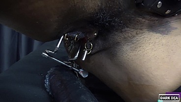 The Kinky Slut Queen "Dark Dea" The Kinky Slut Queen "Dark Dea" Rides The Huge "Centaur XL" Filling her Pussy with lots of Yellow Cum part.3/3 "Hankey'sToys&quo