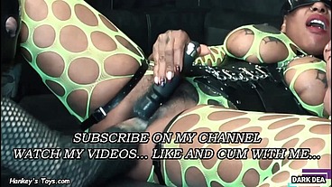 The Kinky Slut Queen "Dark Dea" The Kinky Slut Queen "Dark Dea" Rides The Huge "Centaur XL" Filling her Pussy with lots of Yellow Cum part.3/3 "Hankey'sToys&quo