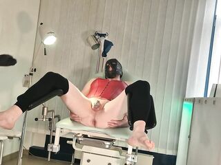 I'm going to bang your dark hole on the gynecological chair