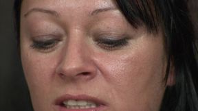 German brunette MILF play with sex toy than fuck during casting