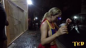 o carnaval da rua augusta - tudo que rolou e a televisao nao mostrou a putaria e a farra nas ruas - carolina carioca - mirella mansur - binho ted