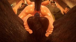 Crowd Of Horses Fucked A Girl In Three Wild Life