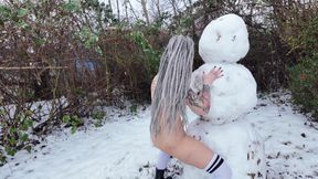 Fucking the Snowman!