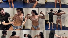 Lexa Stahl Lifts & Compares Skinny Guy