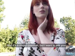 Public Agent Bawdy hawt American redhead hotty Alex Harper