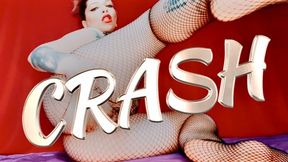 Breaking my stockings to fuck my ass